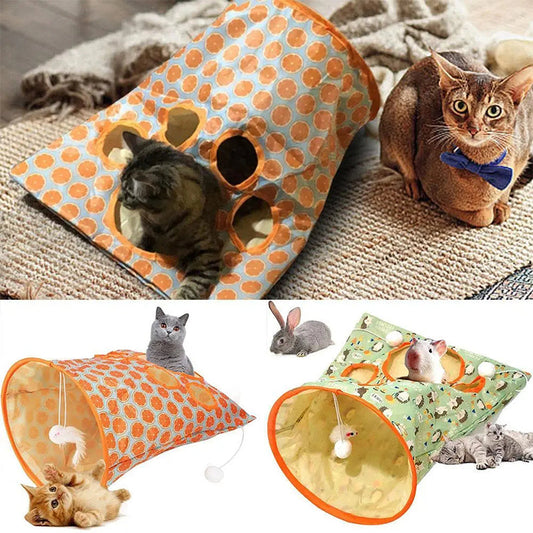 Speelse Katten Tunnel Zak - Urenlang Plezier voor Je Kat!
