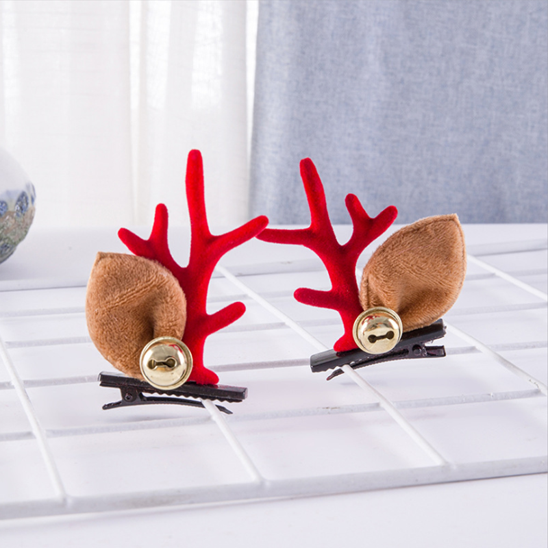 Kerst Antler Haarspelden - Uniek Ontwerp voor Feestelijke Stijl! 🎅🦌🎄