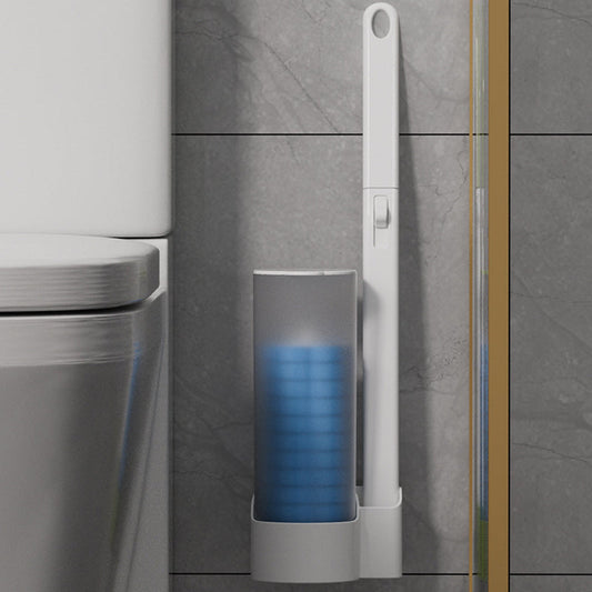 Toiletborstelreinigingsset met Wegwerpsponskoppen - Maak je badkamer sprankelend schoon! 🚽✨