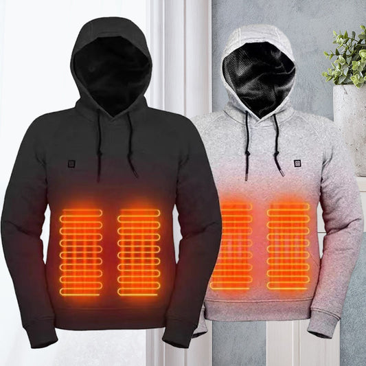 Omarm de Warmte: Verwarmd Sweatshirt met Capuchon via USB - Perfect voor de Koude Dagen!