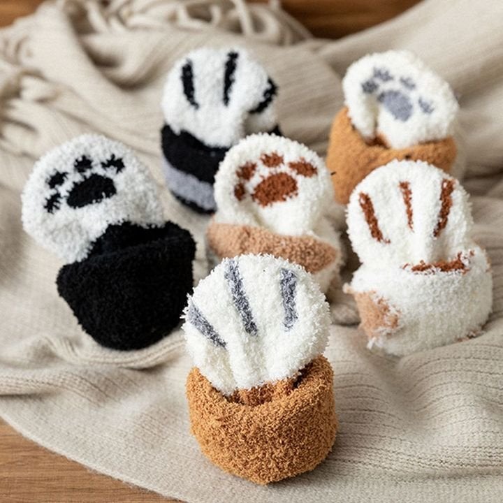 Gezellige Kattenpootjes Sokken: Warme Voetknuffels