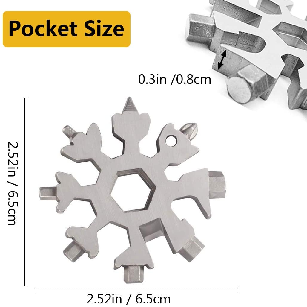 18-in-1 RVS Sneeuwvlok MultiTool