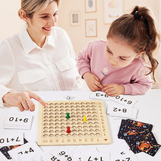 Leer rekenen op een Leuke Manier met dit Houten Bordspel!