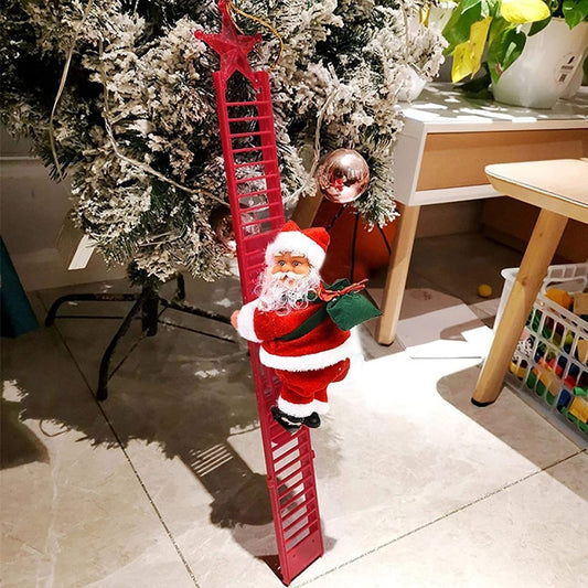 Feestelijke Klimmende Kerstman Decoratie - Breng Magie in je Kerstfeest!